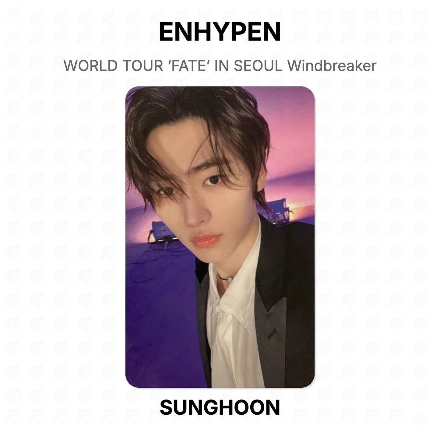 ENHYPEN WORLD TOUR ‘FATE’ IN SEOUL Windbreaker Official Photocard