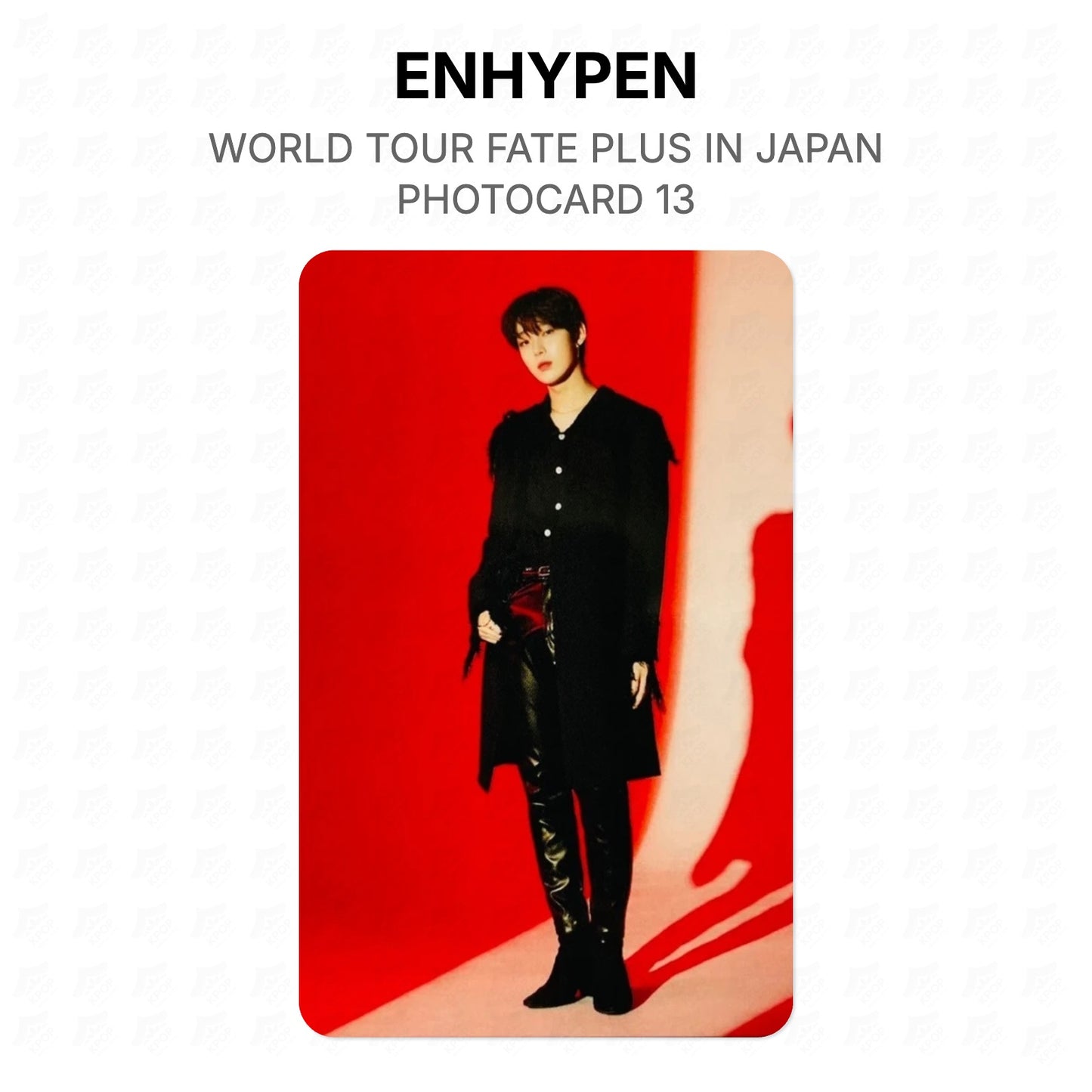 ENHYPEN WORLD TOUR FATE PLUS IN JAPAN PHOTO CARD 13 Official Photocard