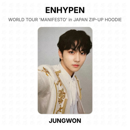 ENHYPEN WORLD TOUR 'MANIFESTO' in JAPAN ZIP-UP HOODIE Official Photocard