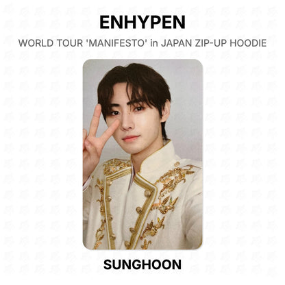 ENHYPEN WORLD TOUR 'MANIFESTO' in JAPAN ZIP-UP HOODIE Official Photocard