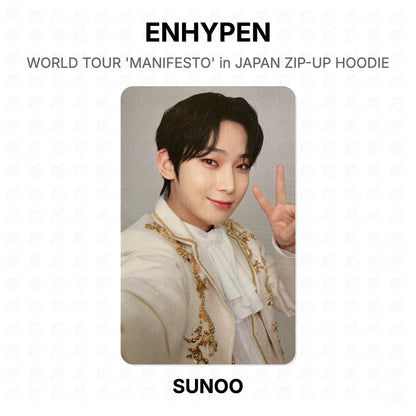 ENHYPEN WORLD TOUR 'MANIFESTO' in JAPAN ZIP-UP HOODIE Official Photocard