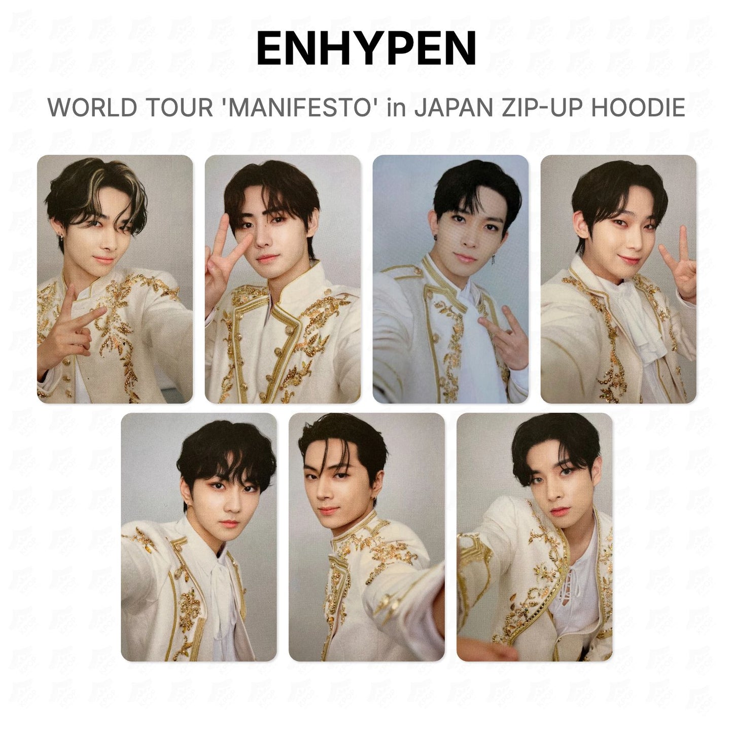 ENHYPEN WORLD TOUR 'MANIFESTO' in JAPAN ZIP-UP HOODIE Official Photocard