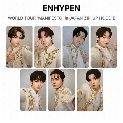 ENHYPEN WORLD TOUR 'MANIFESTO' in JAPAN ZIP-UP HOODIE Official Photocard