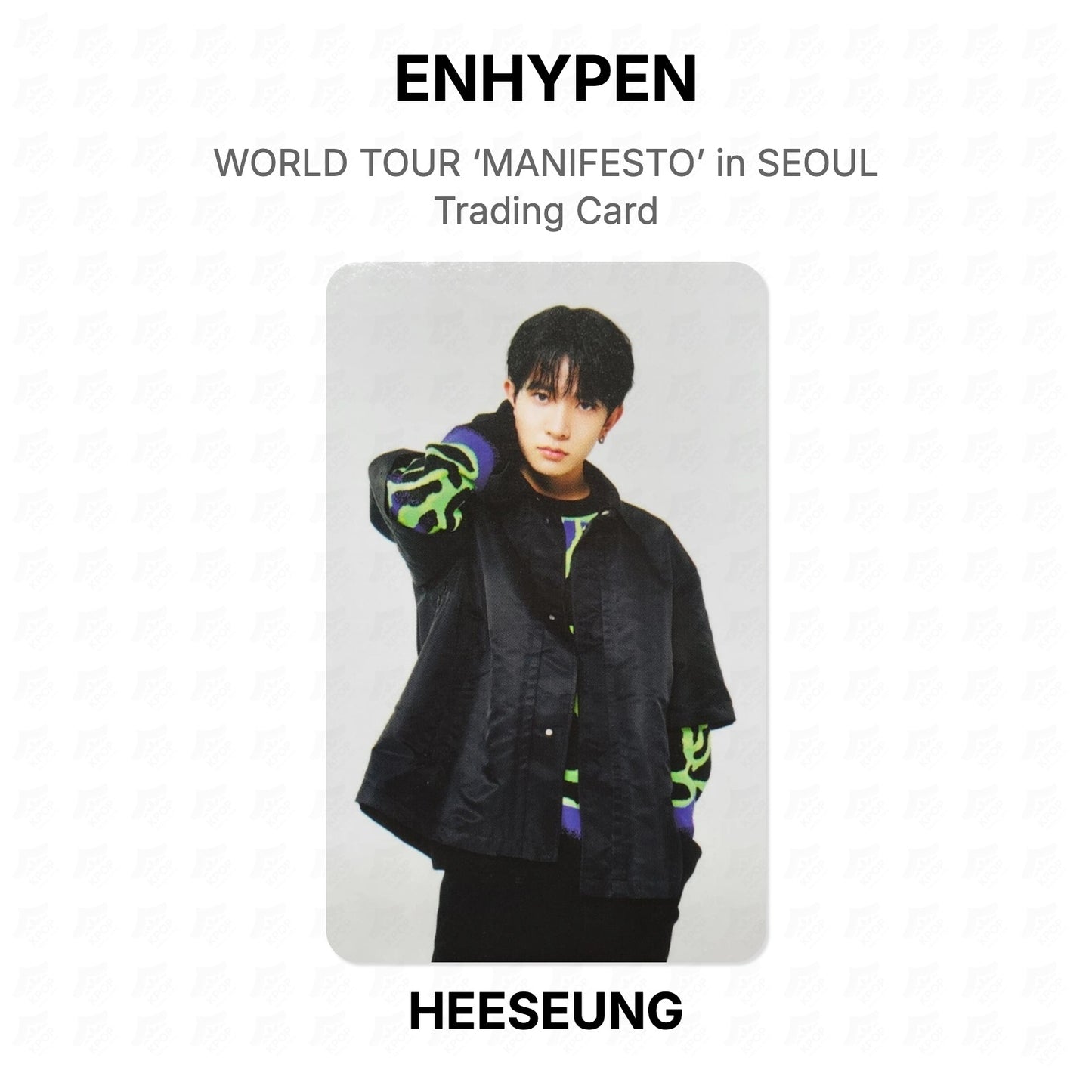 ENHYPEN WORLD TOUR ‘MANIFESTO’ in SEOUL Trading Card Official Photocard
