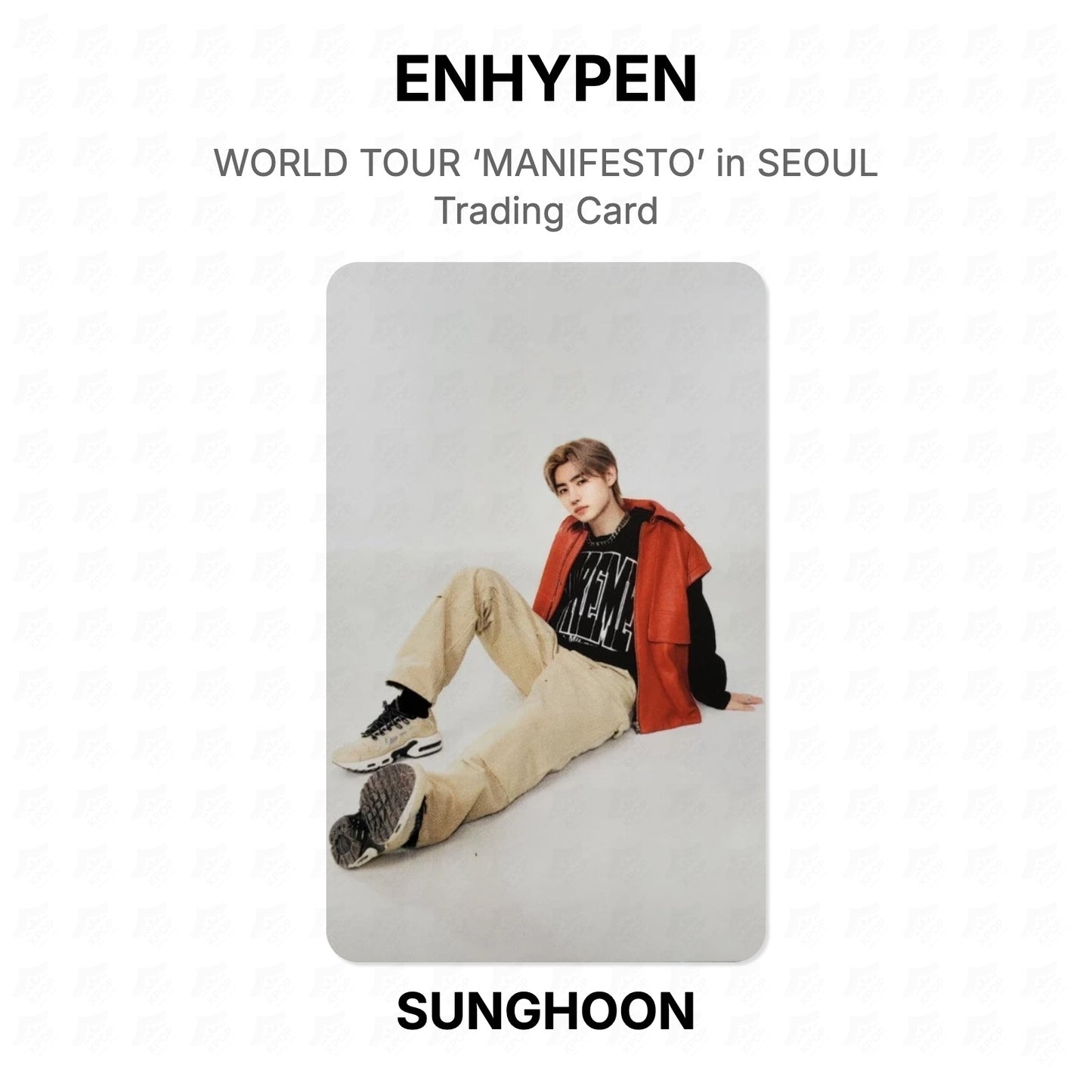 ENHYPEN WORLD TOUR ‘MANIFESTO’ in SEOUL Trading Card Official Photocard