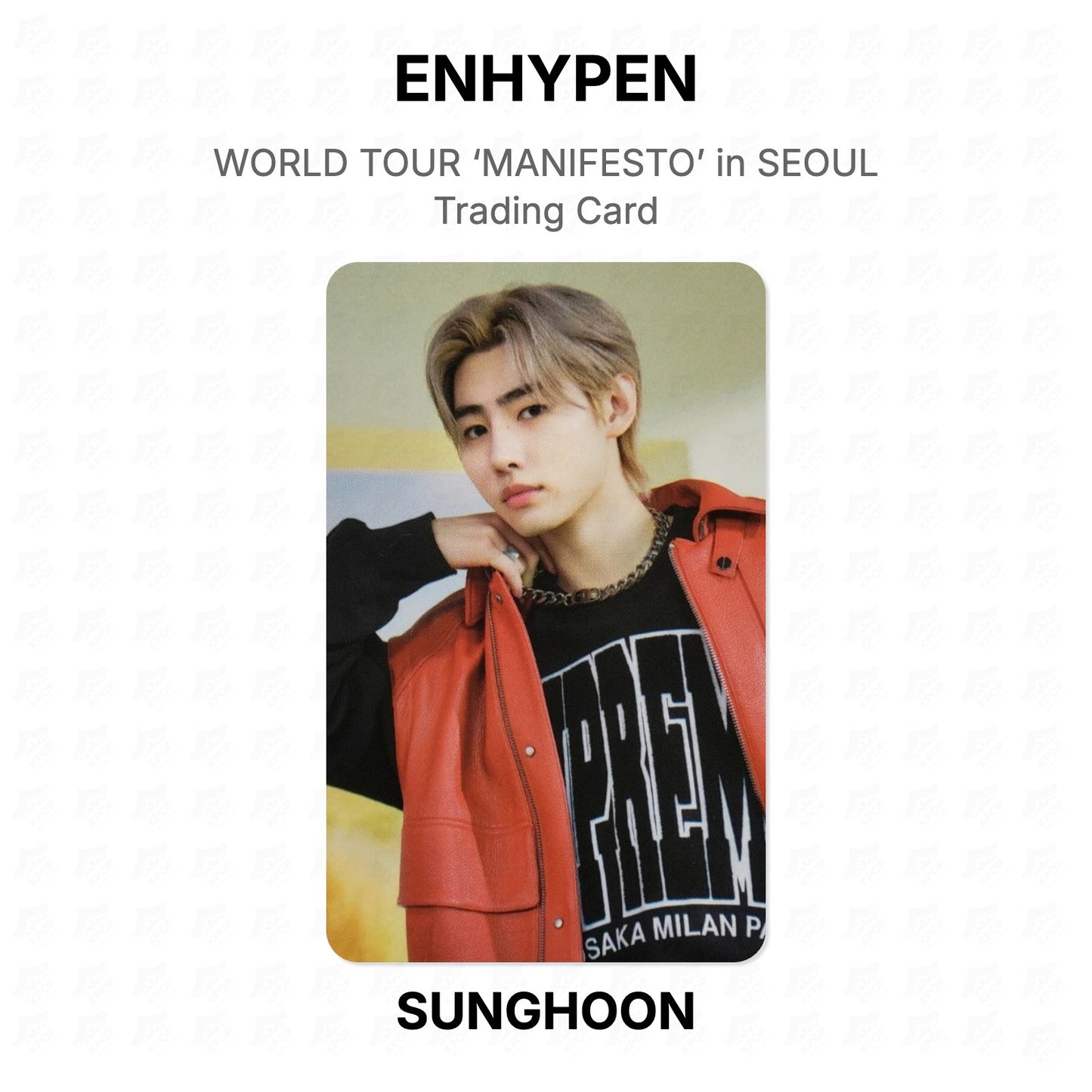 ENHYPEN WORLD TOUR ‘MANIFESTO’ in SEOUL Trading Card Official Photocard