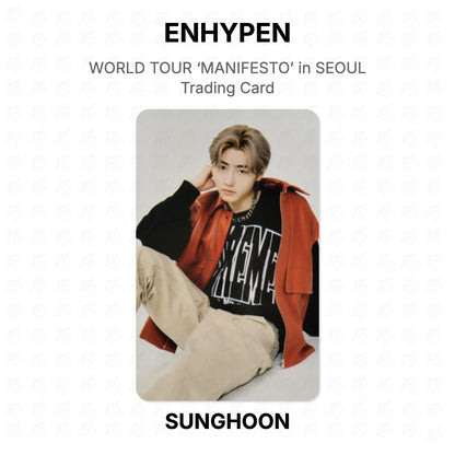 ENHYPEN WORLD TOUR ‘MANIFESTO’ in SEOUL Trading Card Official Photocard