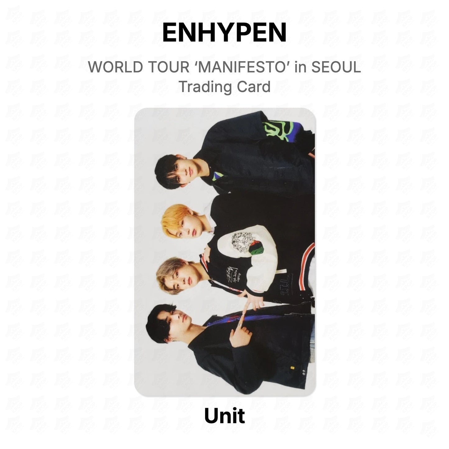 ENHYPEN WORLD TOUR ‘MANIFESTO’ in SEOUL Trading Card Official Photocard