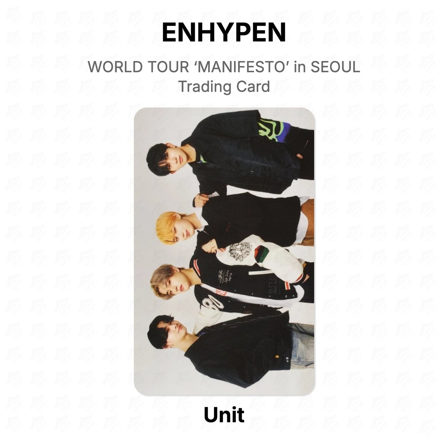 ENHYPEN WORLD TOUR ‘MANIFESTO’ in SEOUL Trading Card Official Photocard