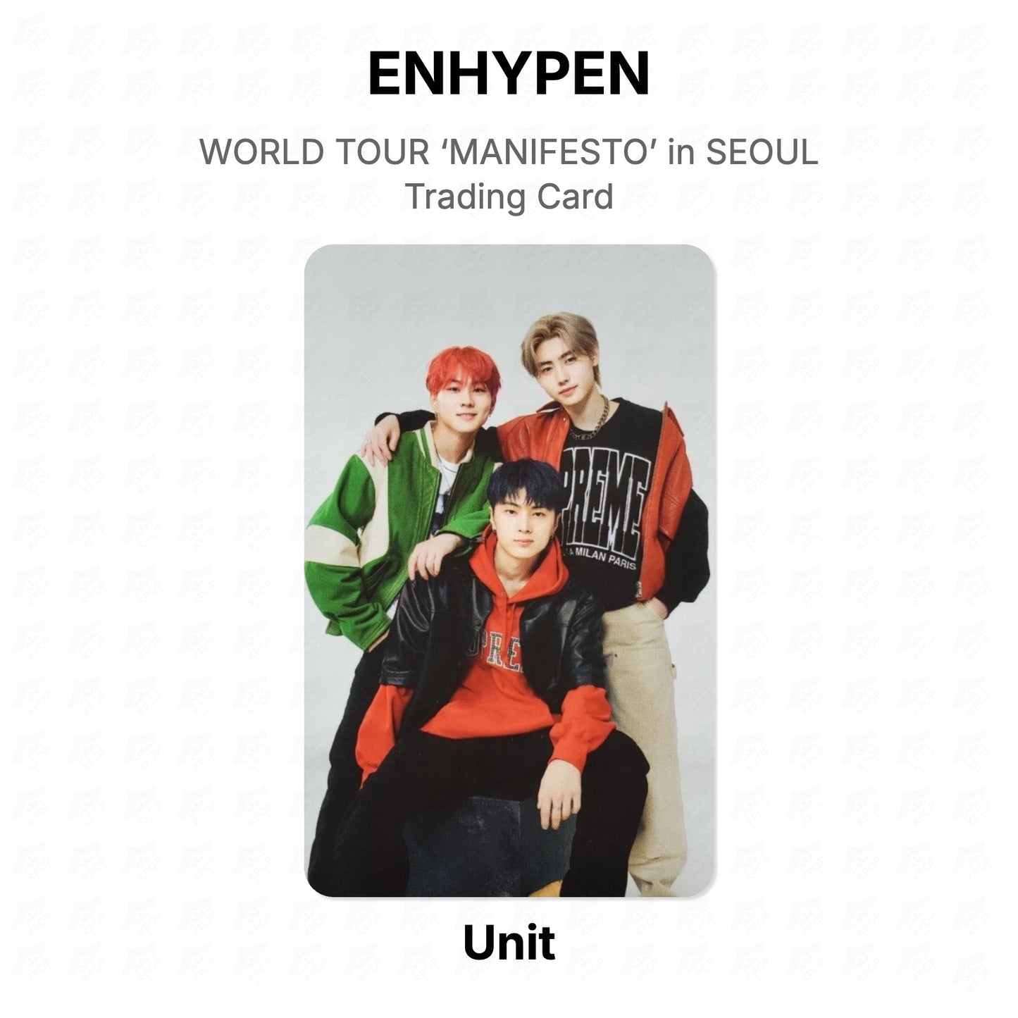 ENHYPEN WORLD TOUR ‘MANIFESTO’ in SEOUL Trading Card Official Photocard