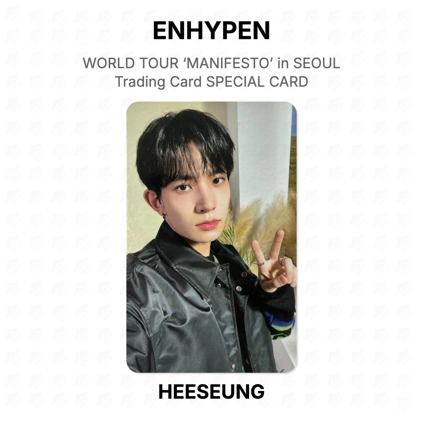 ENHYPEN WORLD TOUR ‘MANIFESTO’ in SEOUL Trading Card SPECIAL CARD Official Photocard