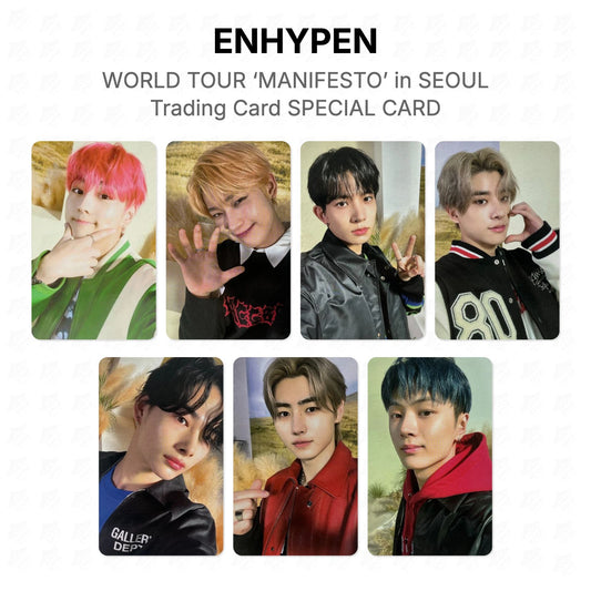 ENHYPEN WORLD TOUR ‘MANIFESTO’ in SEOUL Trading Card SPECIAL CARD Official Photocard