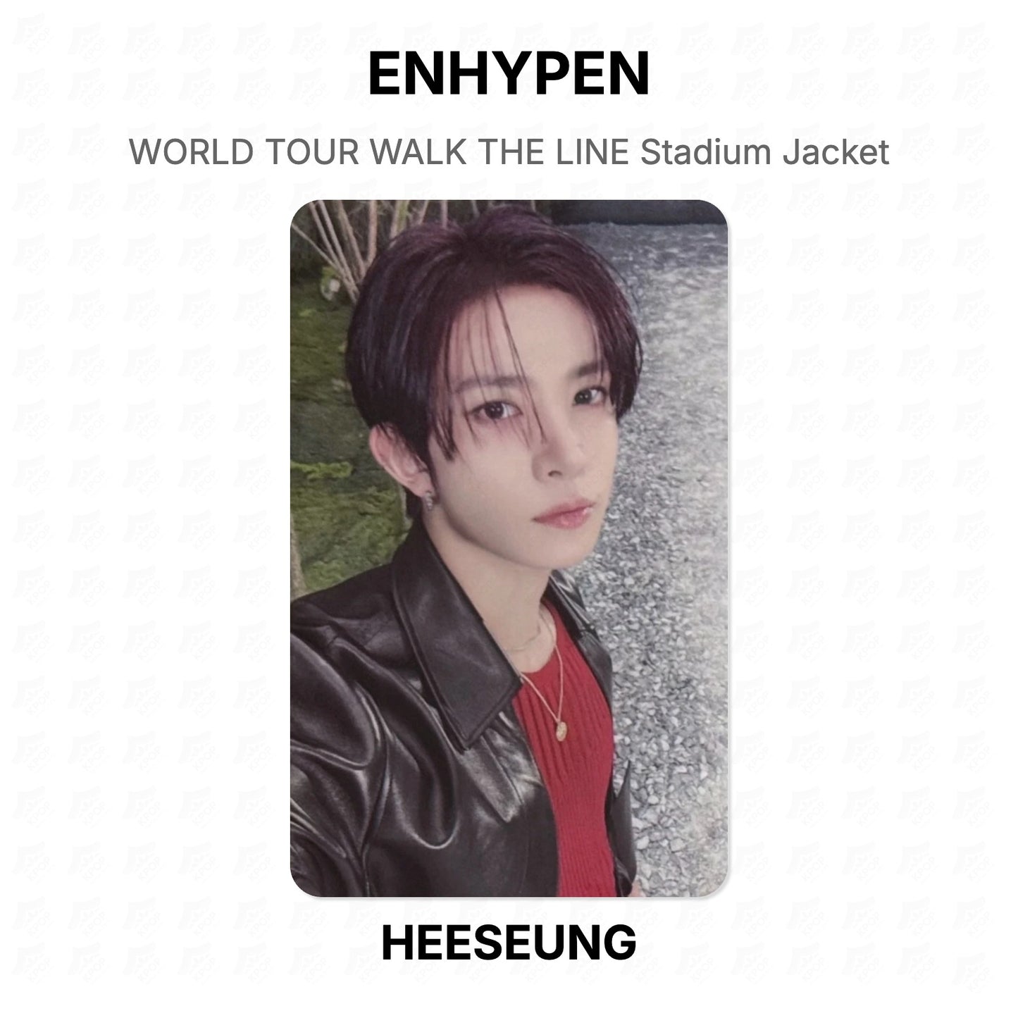 ENHYPEN WORLD TOUR WALK THE LINE Stadium Jacket Official Photocard