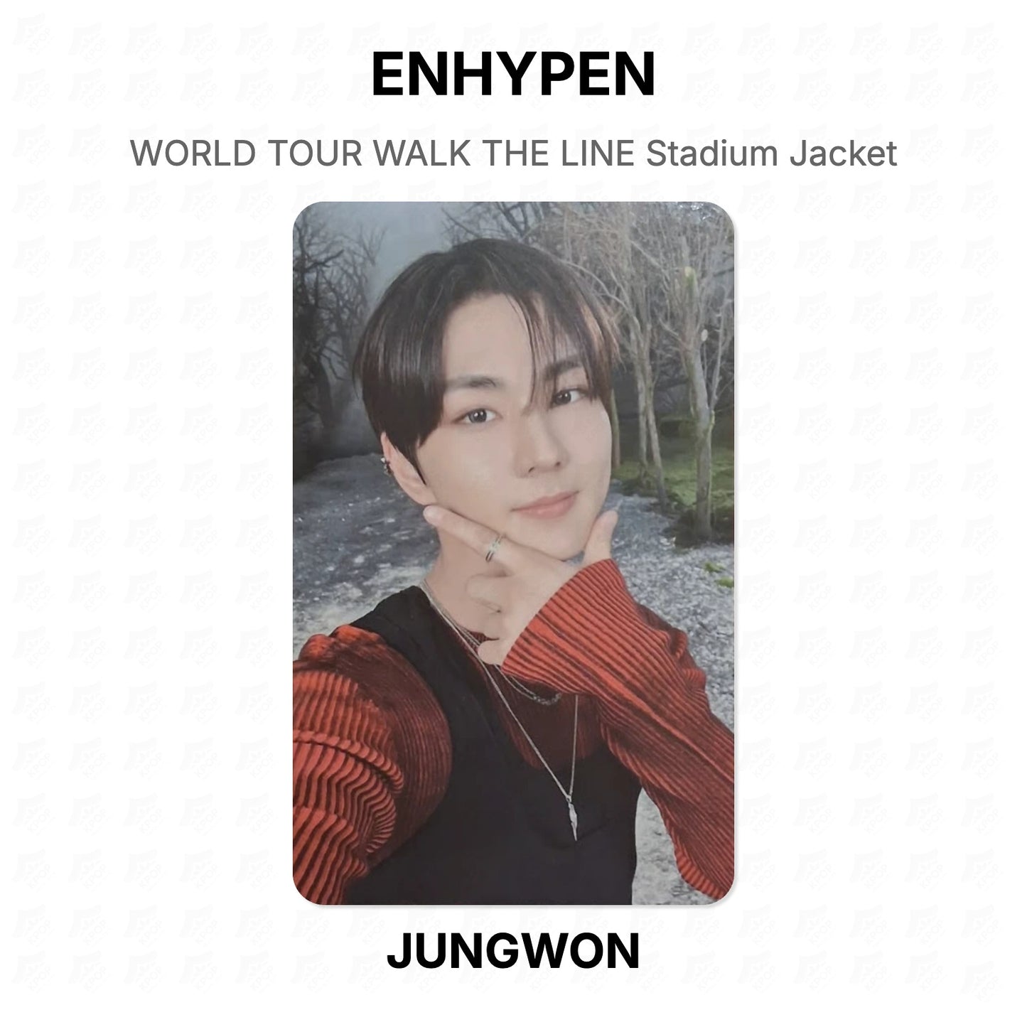ENHYPEN WORLD TOUR WALK THE LINE Stadium Jacket Official Photocard