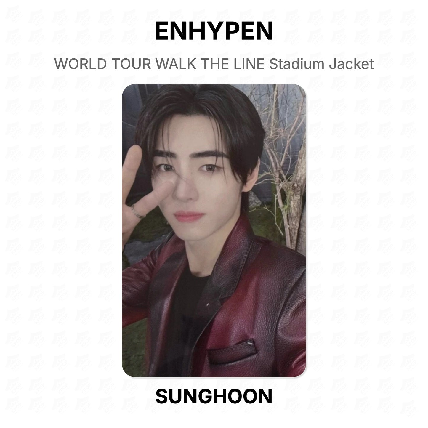 ENHYPEN WORLD TOUR WALK THE LINE Stadium Jacket Official Photocard