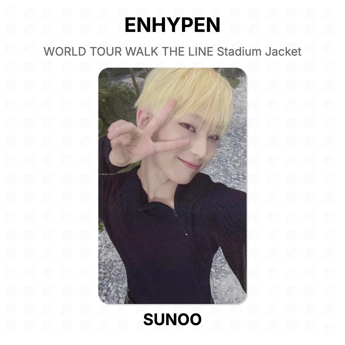 ENHYPEN WORLD TOUR WALK THE LINE Stadium Jacket Official Photocard
