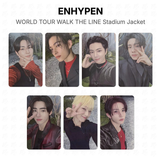 ENHYPEN WORLD TOUR WALK THE LINE Stadium Jacket Official Photocard