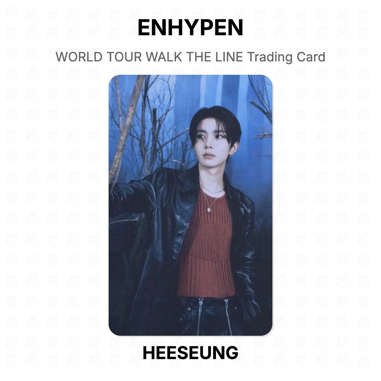 ENHYPEN WORLD TOUR WALK THE LINE Trading Card Official Photocard