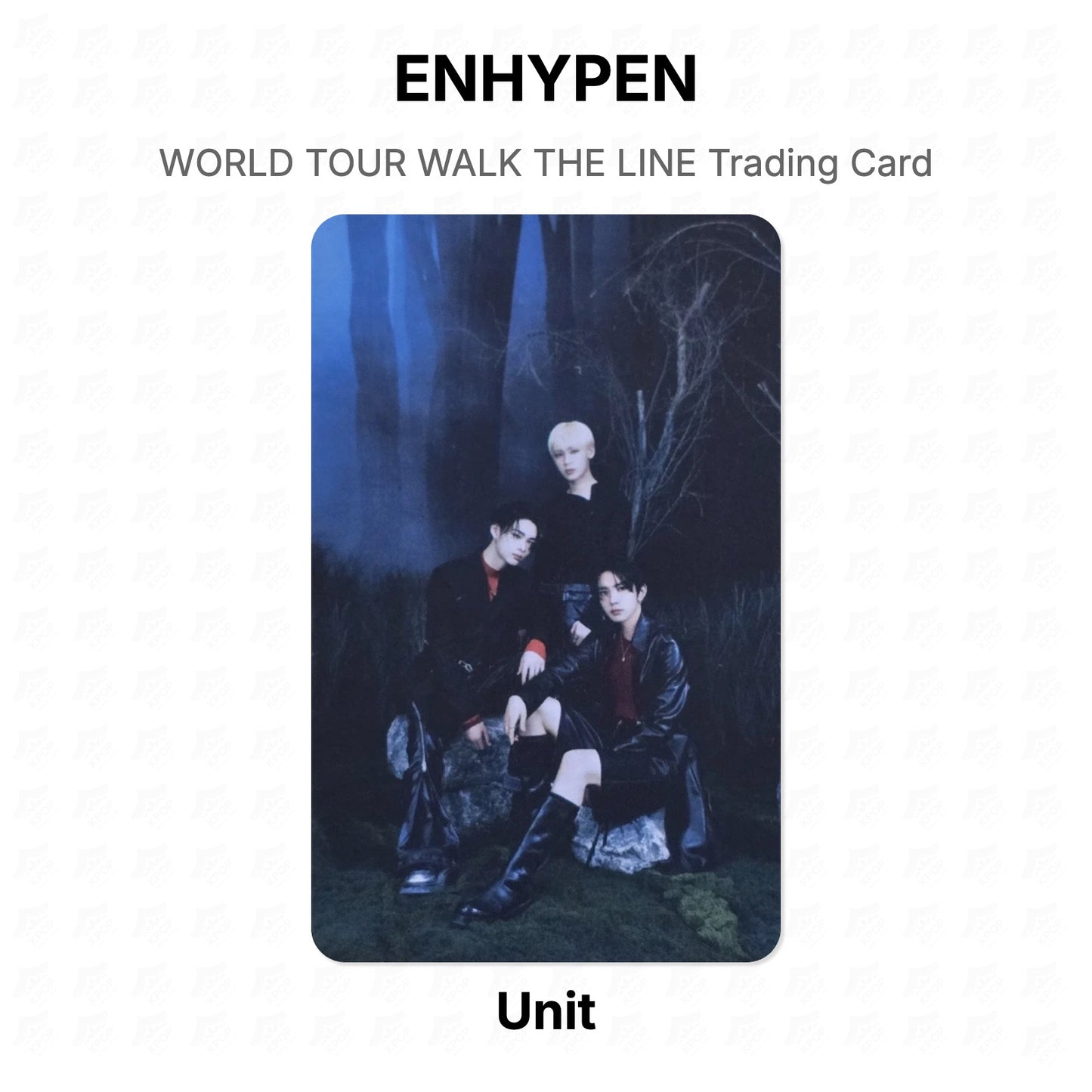 ENHYPEN WORLD TOUR WALK THE LINE Trading Card Official Photocard