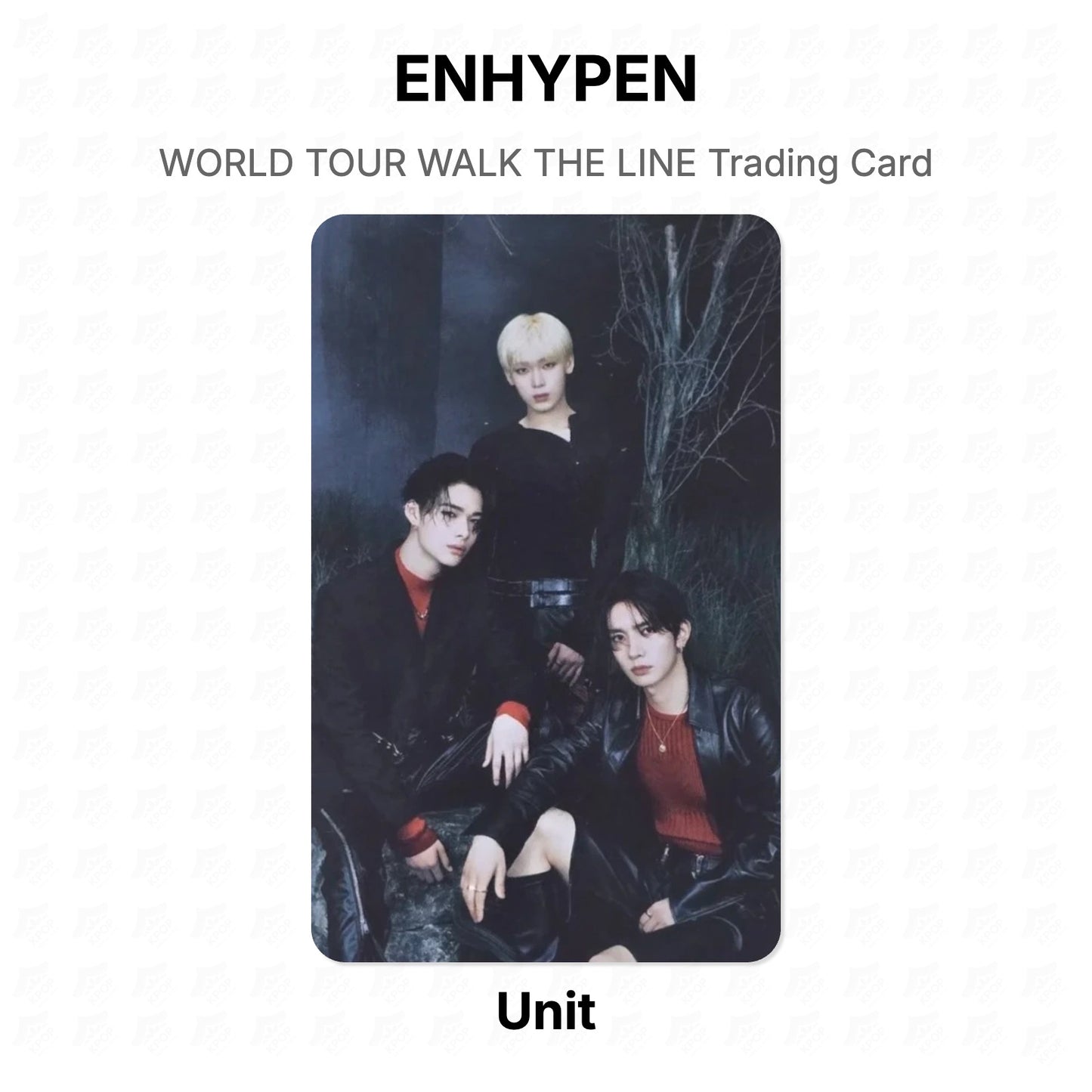 ENHYPEN WORLD TOUR WALK THE LINE Trading Card Official Photocard