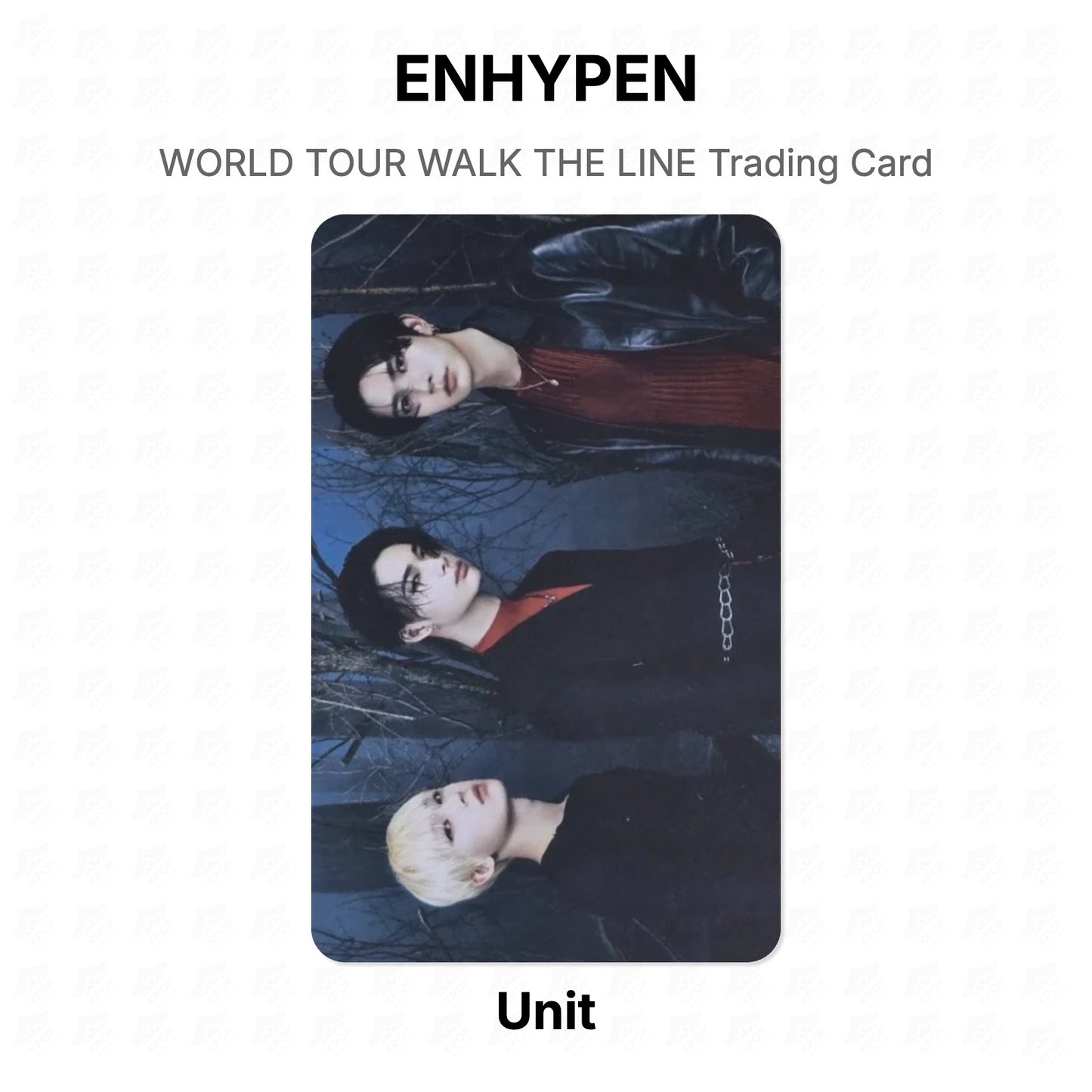ENHYPEN WORLD TOUR WALK THE LINE Trading Card Official Photocard