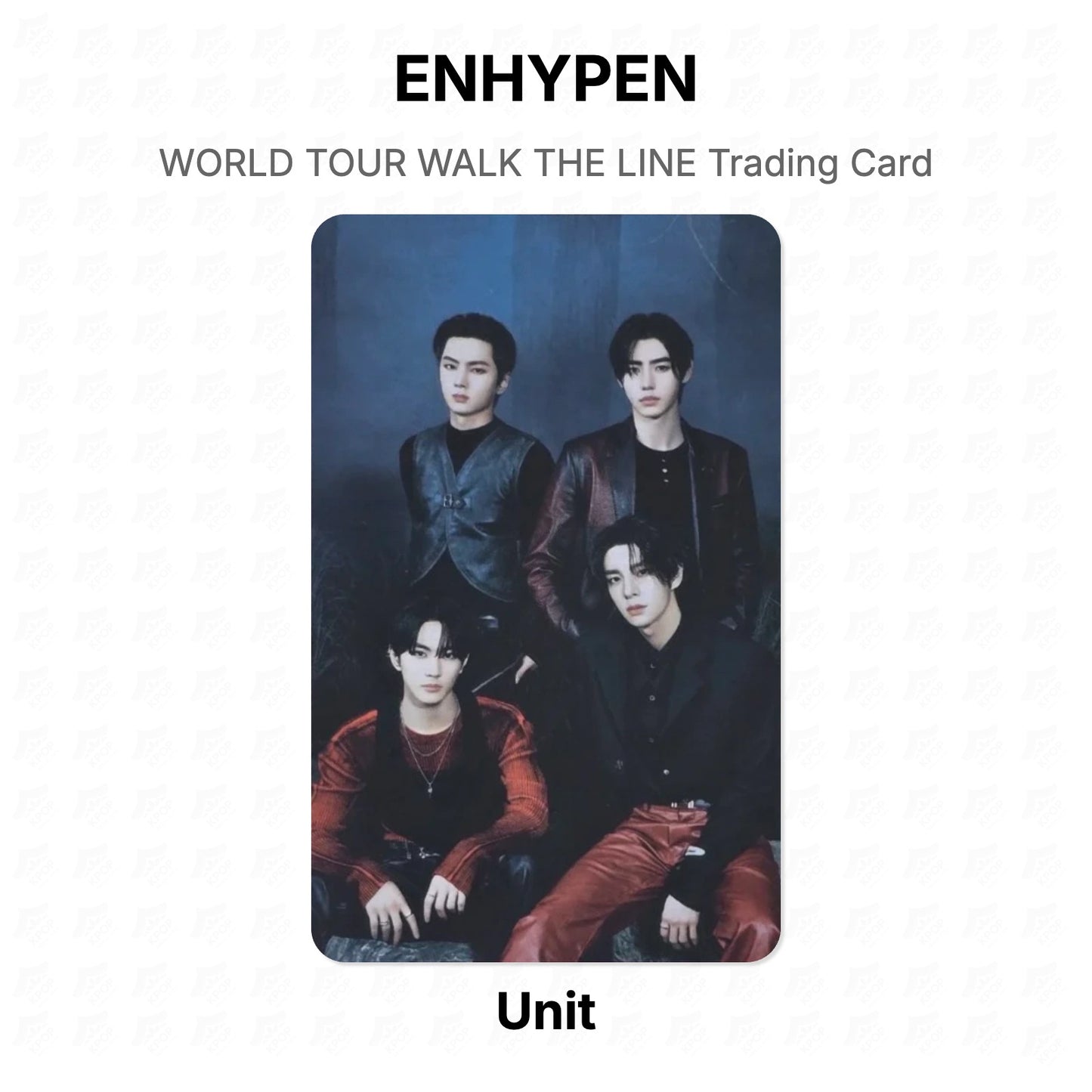 ENHYPEN WORLD TOUR WALK THE LINE Trading Card Official Photocard
