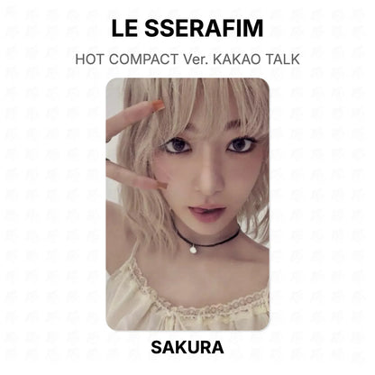 LE SSERAFIM HOT COMPACT Ver. KAKAO TALK Official Photocard