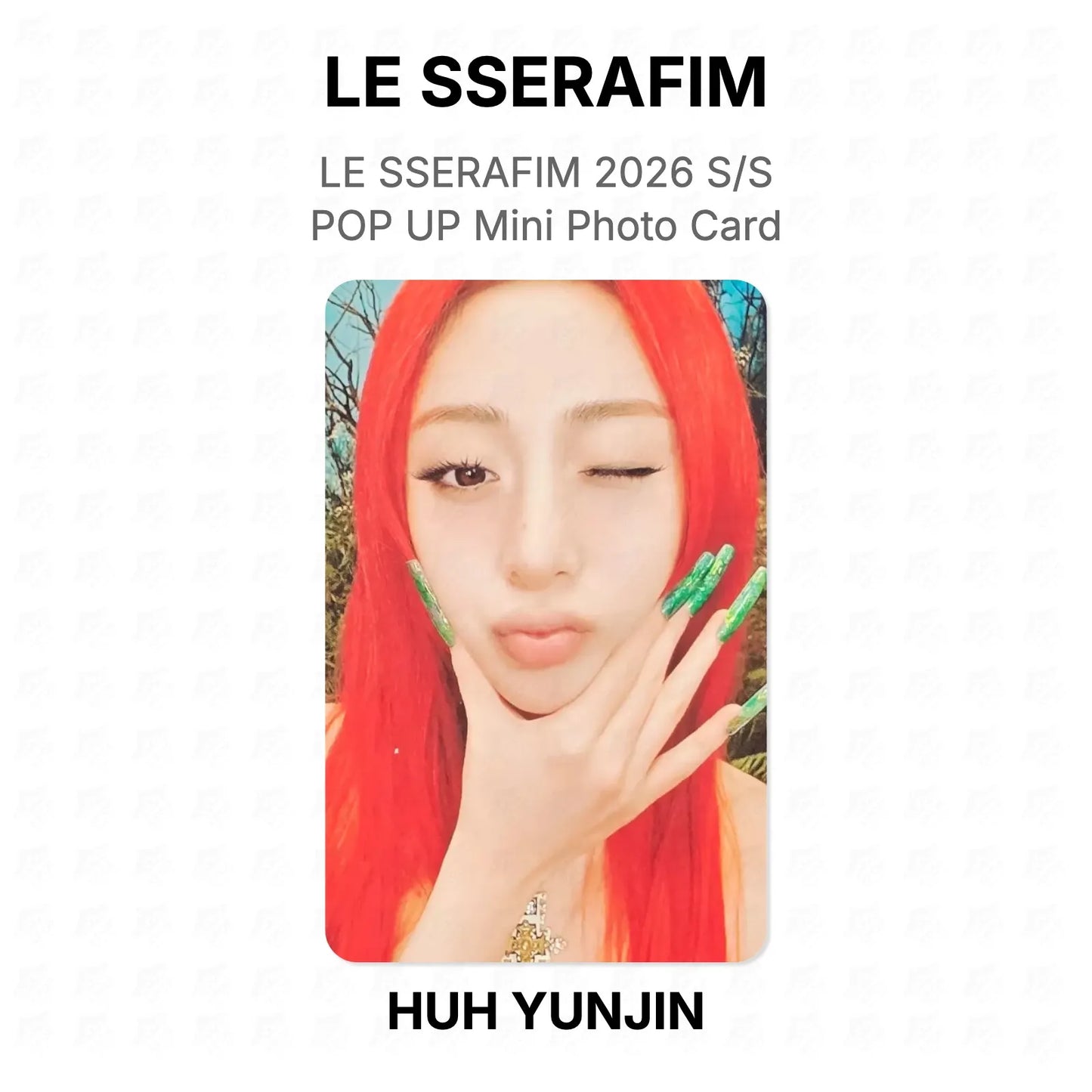 LE SSERAFIM 2026 S/S POP UP Mini Photo Card Official Photocard