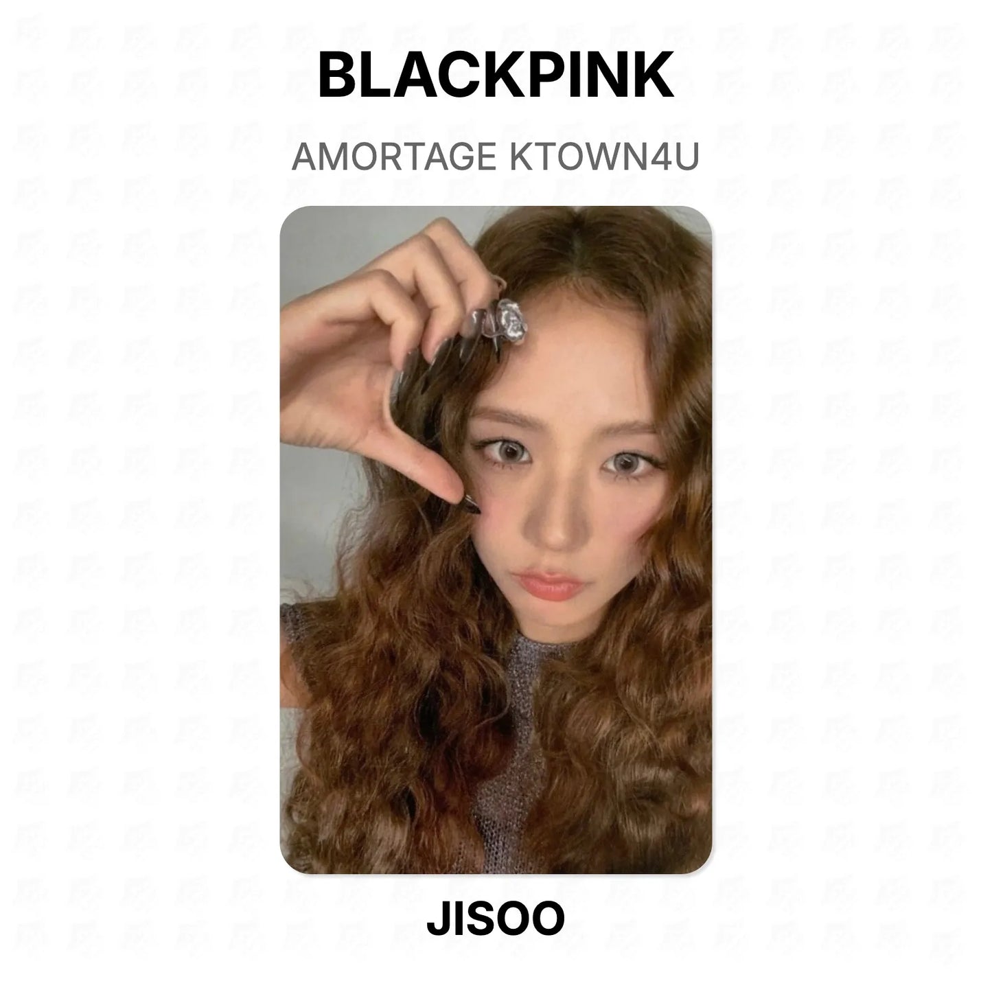BLACKPINK AMORTAGE KTOWN4U Official Photocard