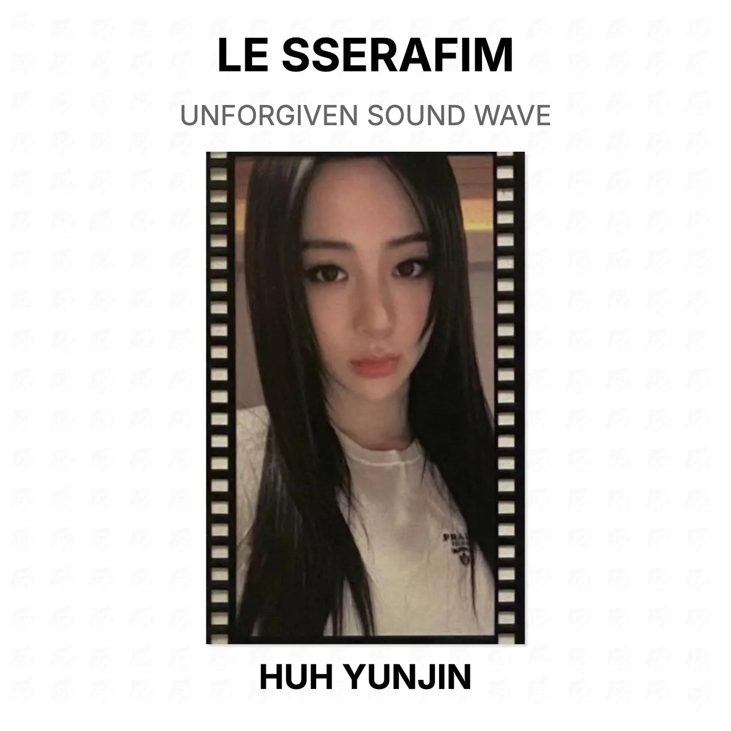 LE SSERAFIM UNFORGIVEN SOUND WAVE Official Photocard