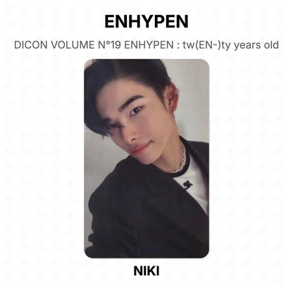 ENHYPEN DICON VOLUME N°19 ENHYPEN : tw(EN-)ty years old Official Photocard
