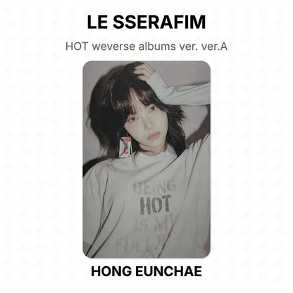 LE SSERAFIM HOT weverse albums ver. ver.A Official Photocard