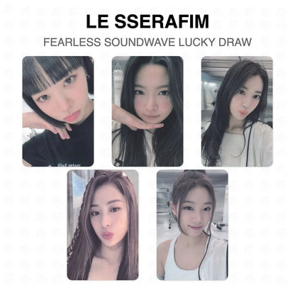 LE SSERAFIM FEARLESS SOUNDWAVE LUCKY DRAW Official Photocard