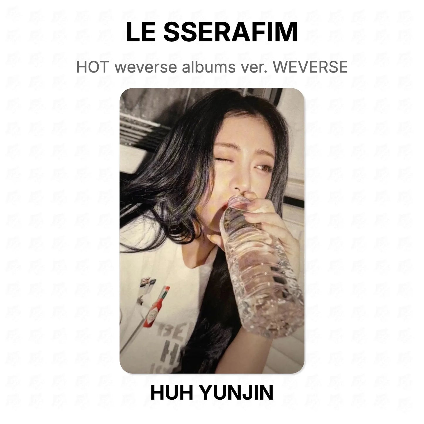LE SSERAFIM HOT weverse albums ver. WEVERSE Official Photocard