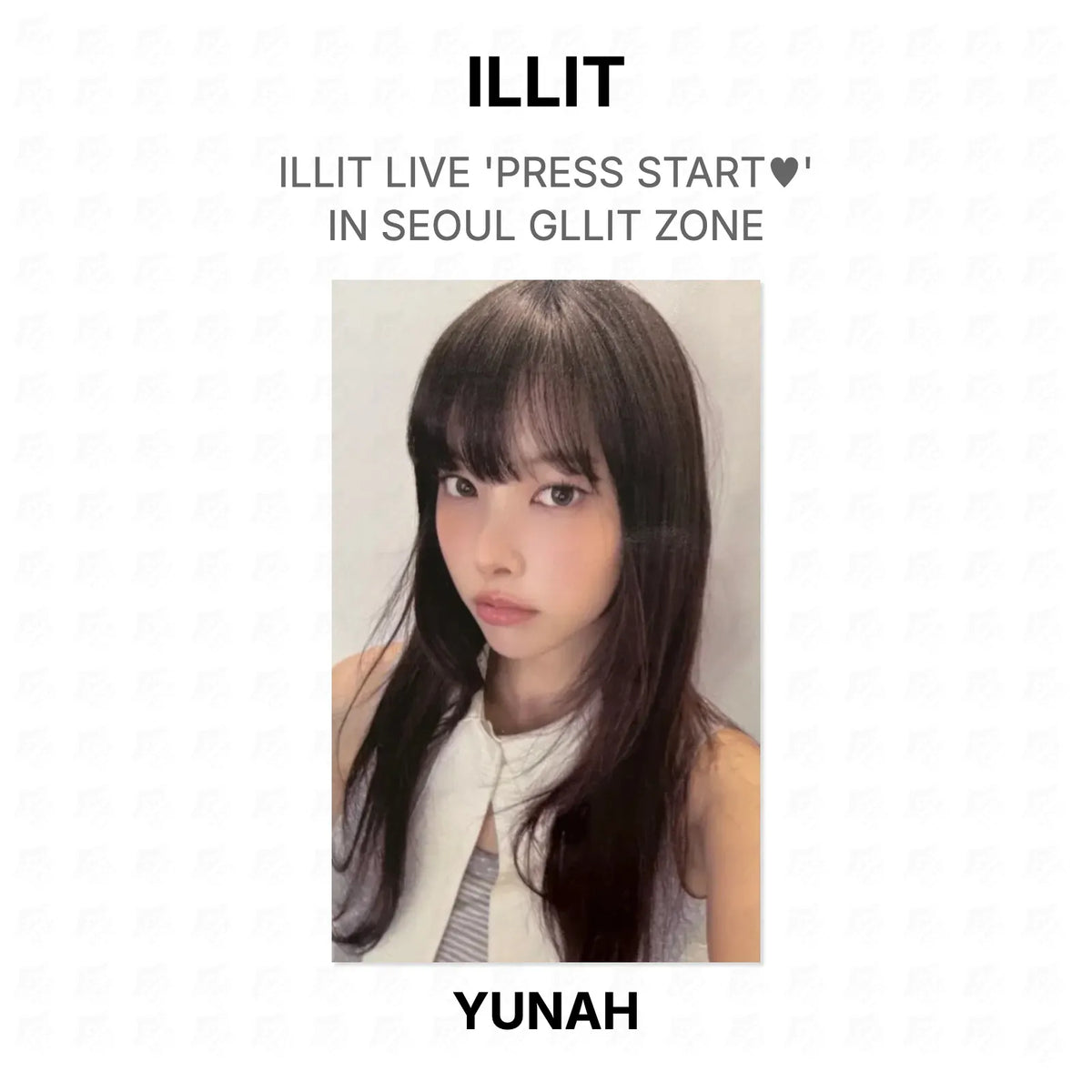 ILLIT LIVE 'PRESS START♥︎' IN SEOUL GLLIT ZONE Official Photocard