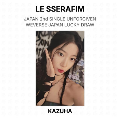 LE SSERAFIM JAPAN 2nd SINGLE UNFORGIVEN WEVERSE JAPAN LUCKY DRAW Official Photocard