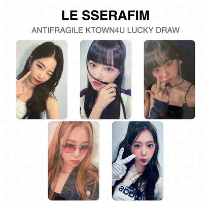 LE SSERAFIM ANTIFRAGILE KTOWN4U LUCKY DRAW Official Photocard