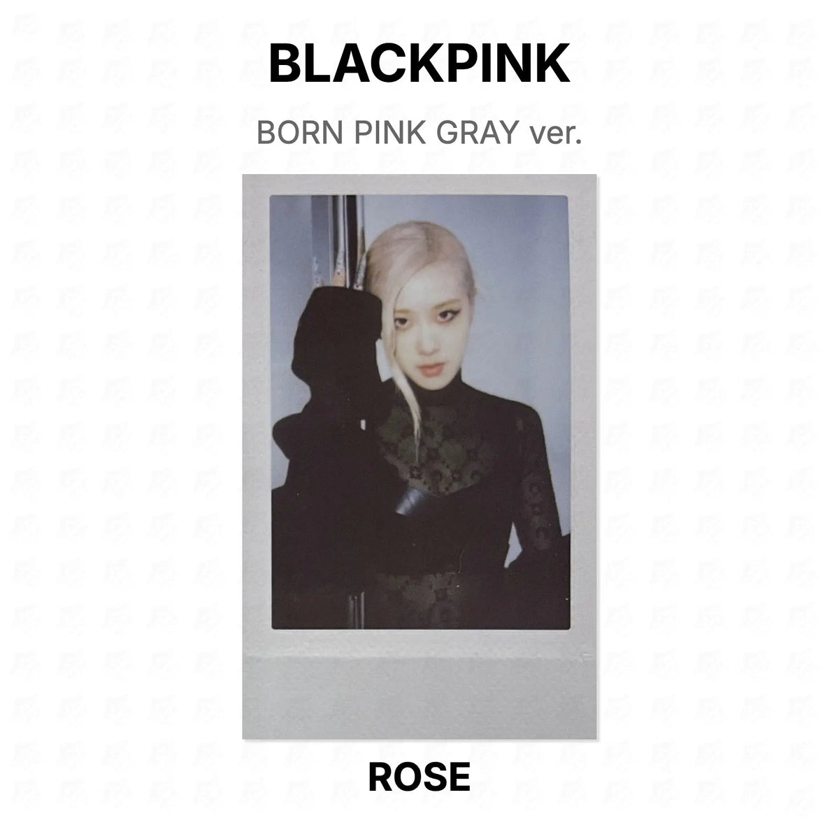 BLACKPINK BORN PINK GRAY ver. Official Photocard