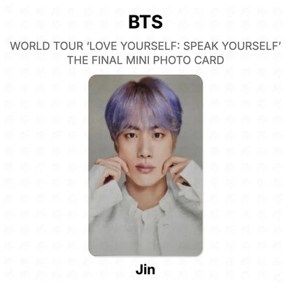 BTS WORLD TOUR ‘LOVE YOURSELF: SPEAK YOURSELF’ THE FINAL MINI PHOTO CARD photocard oficial