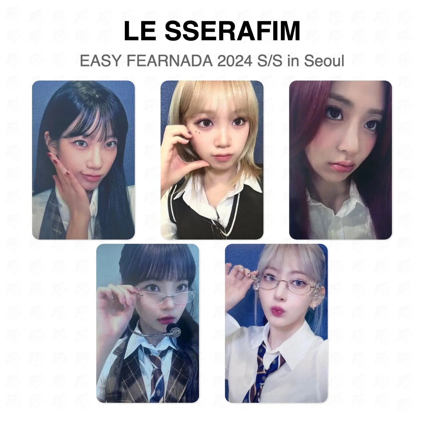 LE SSERAFIM EASY FEARNADA 2024 S/S in Seoul Official Photocard