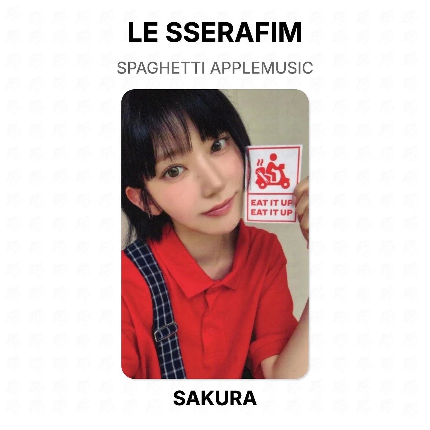 LE SSERAFIM SPAGHETTI APPLEMUSIC Official Photocard