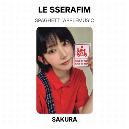 LE SSERAFIM SPAGHETTI APPLEMUSIC Official Photocard