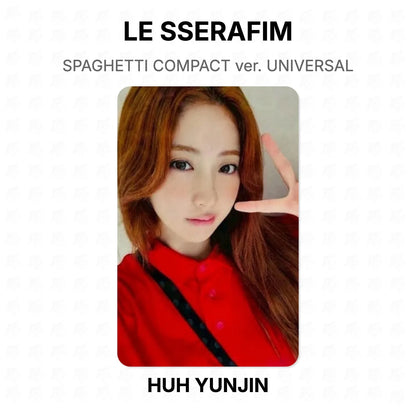LE SSERAFIM SPAGHETTI COMPACT ver. UNIVERSAL Official Photocard