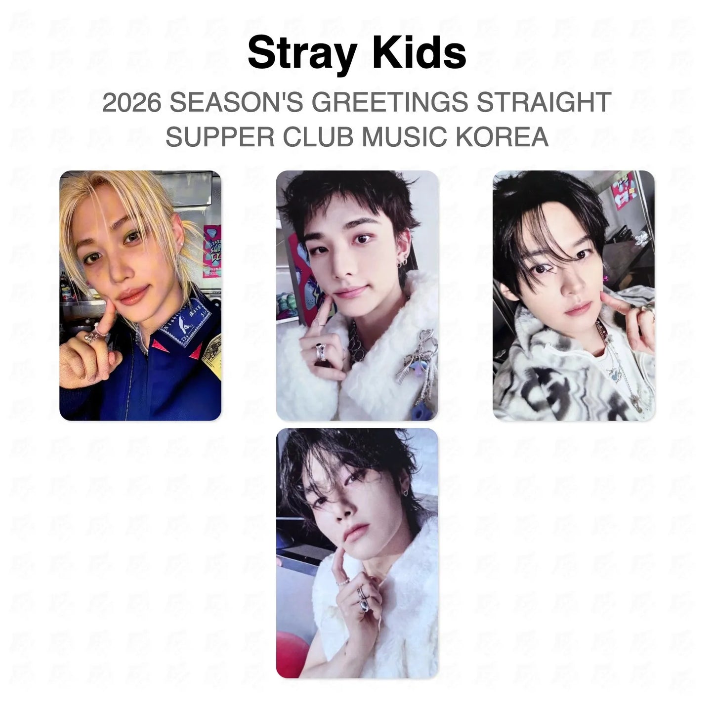 Stray Kids 2026 SEASON'S GREETINGS STRAIGHT SUPPER CLUB MUSIC KOREA Official Photocard
