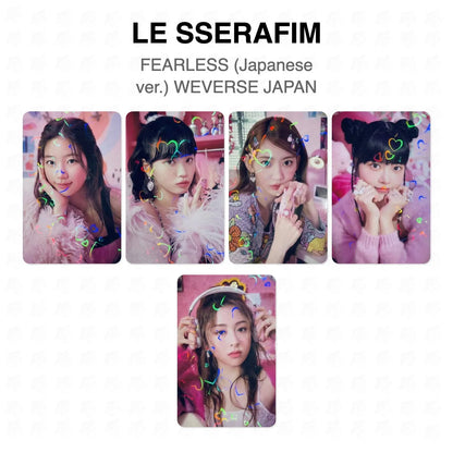 LE SSERAFIM FEARLESS (Japanese ver.) WEVERSE JAPAN Official Photocard