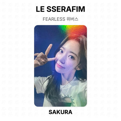 LE SSERAFIM FEARLESS WEVERSE Official Photocard