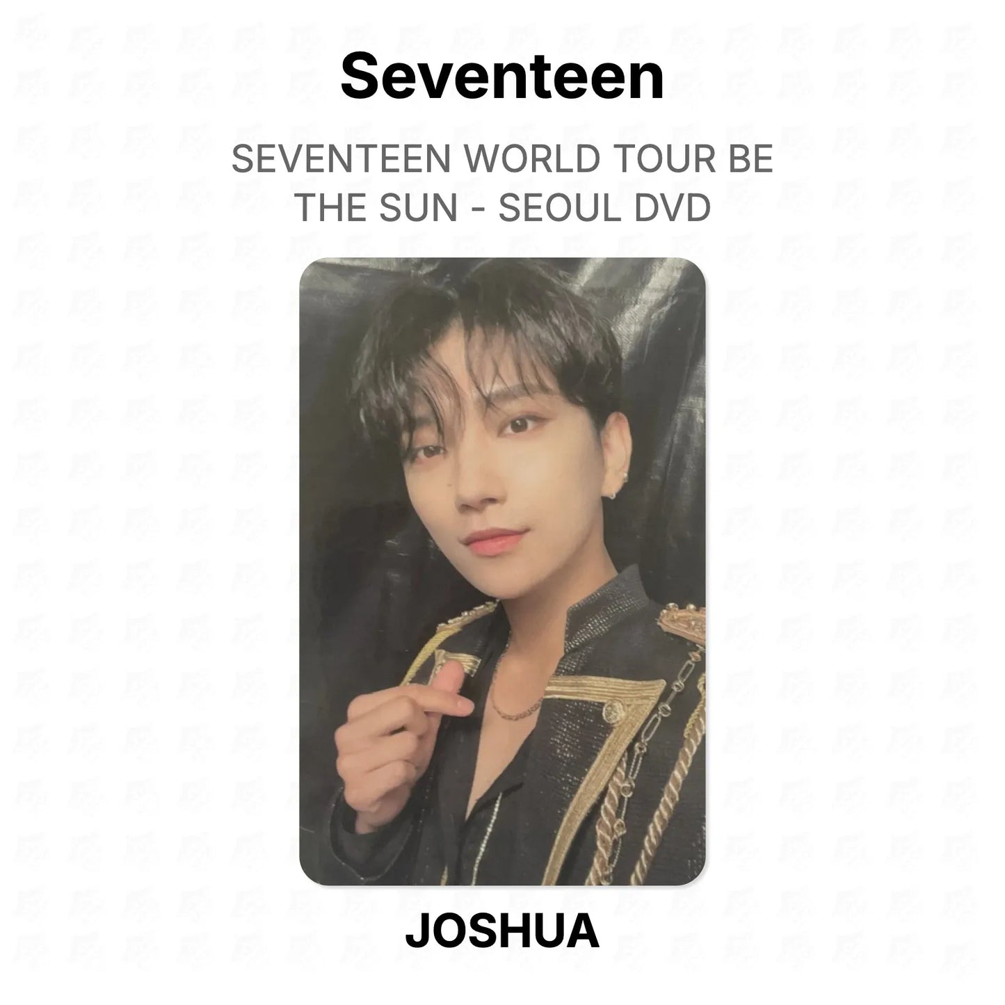 Seventeen WORLD TOUR BE THE SUN - SEOUL DVD Official Photocard