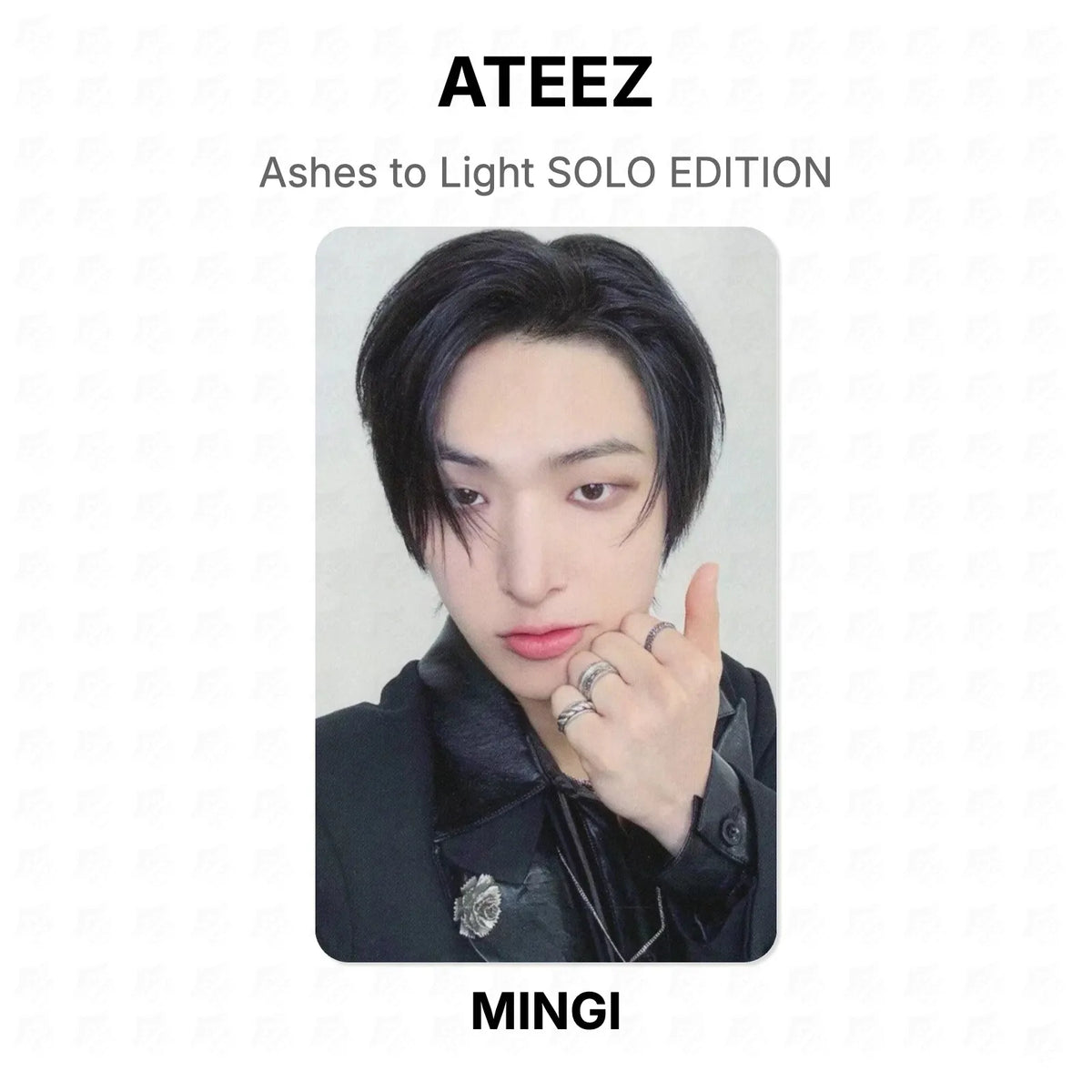 ATEEZ Ashes to Light SOLO EDITION Official Photocard