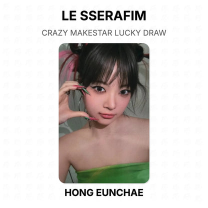 LE SSERAFIM CRAZY MAKESTAR LUCKY DRAW Official Photocard
