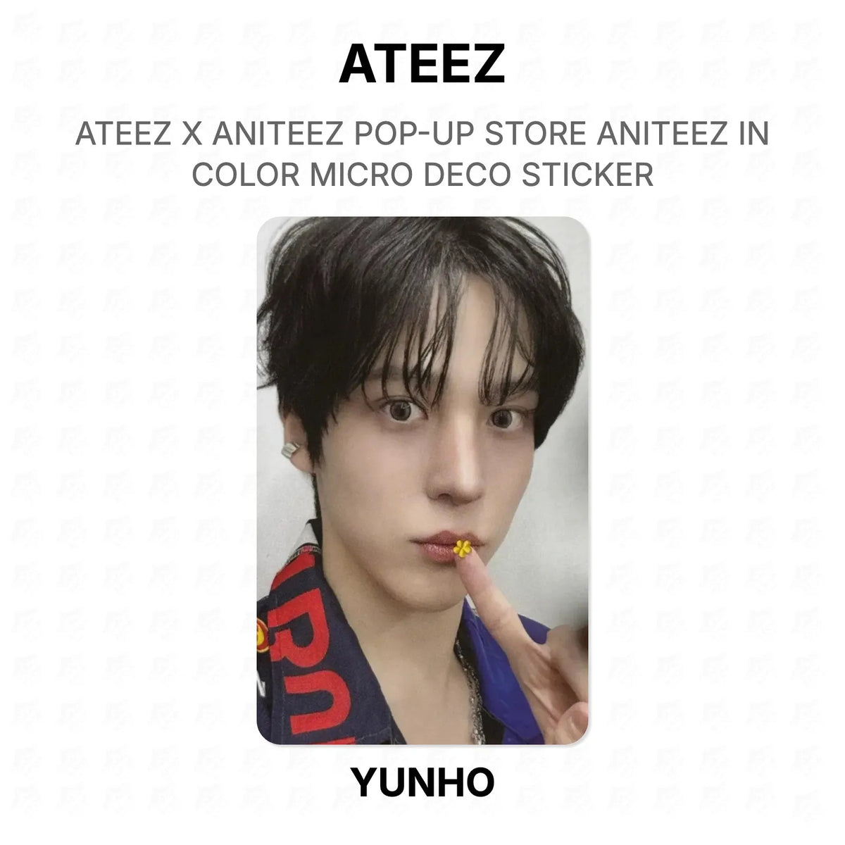 ATEEZ X ANITEEZ POP-UP STORE ANITEEZ IN COLOR MICRO DECO STICKER Official Photocard